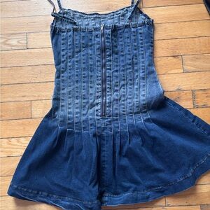 Lulu's Indigo Denim Strappy Dress